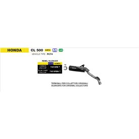 Arrow Exhaust Honda CL 500