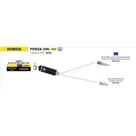 Arrow Exhaust Honda Forza 300