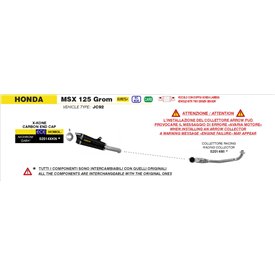 Arrow Exhaust Honda MSX 125 Grom - X-Kone