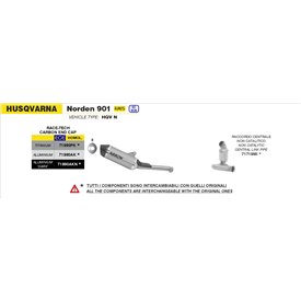 Arrow Exhaust Husqvarna Norden 901