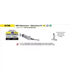 Arrow Exhaust Ktm 890 Adventure / R