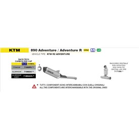 Arrow Exhaust Ktm 890 Adventure / R