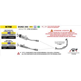 Arrow Exhaust Ktm Duke 390 - Indy Race EVO