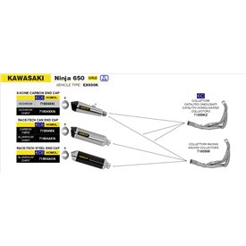 Arrow Exhaust Kawasaki Ninja 650 - X-Kone