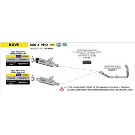 Arrow Exhaust Kove 800X Pro / Rally