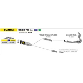 Arrow Exhaust Suzuki GSX-R 750 I.e. - Thunder