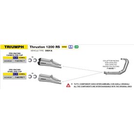 Arrow Exhaust Triumph Thruxton 1200 RS