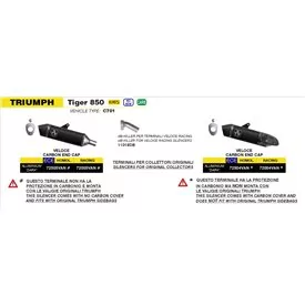 Arrow Exhaust Triumph Tiger 850