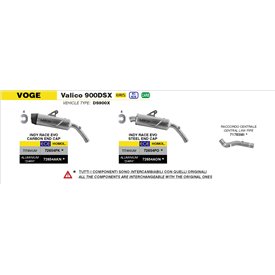 Arrow Exhaust Voge Valico 900DSX