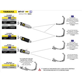 Arrow Exhaust Yamaha MT-07 - Works