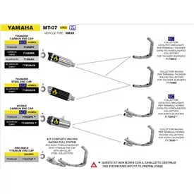 Arrow Exhaust Yamaha MT-07 - Works