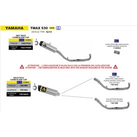 Arrow Exhaust Yamaha Tmax 530 - Race-Tech
