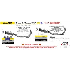 Arrow Exhaust Yamaha Tracer 9 All Version