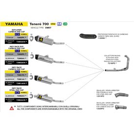 Arrow Exhaust Yamaha Teneré 700