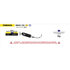 Arrow Exhaust Yamaha Xmax 125