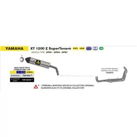 Arrow Exhaust Racing Collectors Kit Inox Yamaha XT 1200Z Super Ténéré