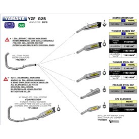 Arrow Exhaust Yamaha YZF R25