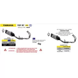 Arrow Exhaust Yamaha YZF R7