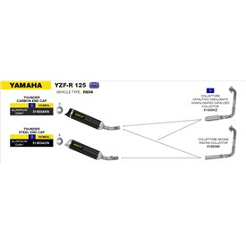 Arrow Exhaust Yamaha YZF-R 125 - Thunder