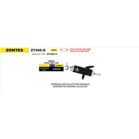 Arrow Exhaust Zontes ZT368-G - Urban