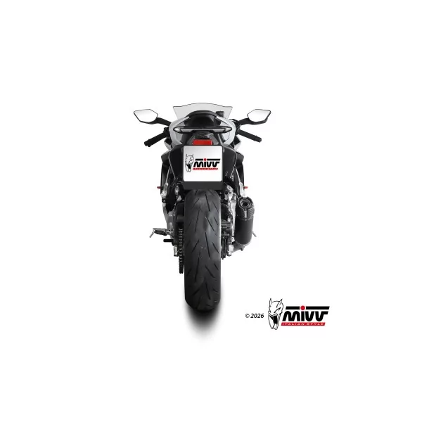 Mivv Sport Exhaust Full System Black carbon end cap CFMOTO 675SR-R