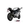Mivv Komplette Sport-Auspuffanlage Schwarz Carbon-Endkappe CF Moto 675SR-R