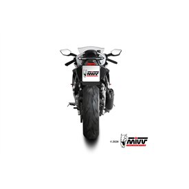Mivv Sport Exhaust Full System Black carbon end cap CF Moto 675SR-R
