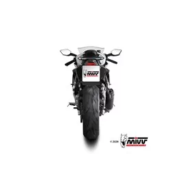 Mivv Sport Exhaust Full System Black carbon end cap CF Moto 675SR-R