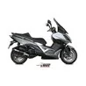 Mivv OVAL Schwarz Carbon-Endkappe Kymco XCITING 400i