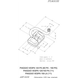 Leovince Vespa 80 PX SITO
