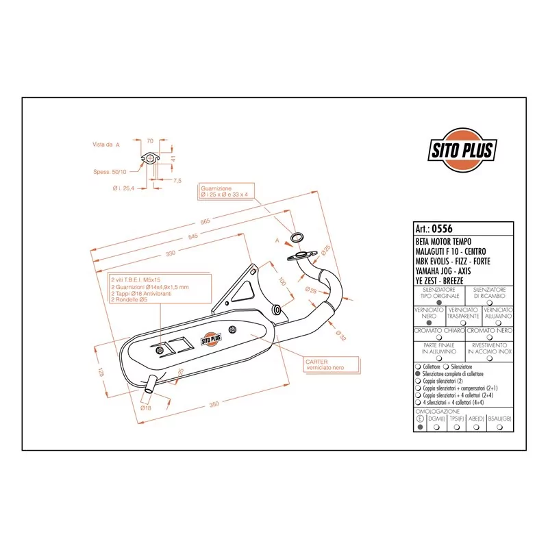 Leovince Malaguti CENTRO SITOPLUS Leovince Malaguti CENTRO SITOPLUS