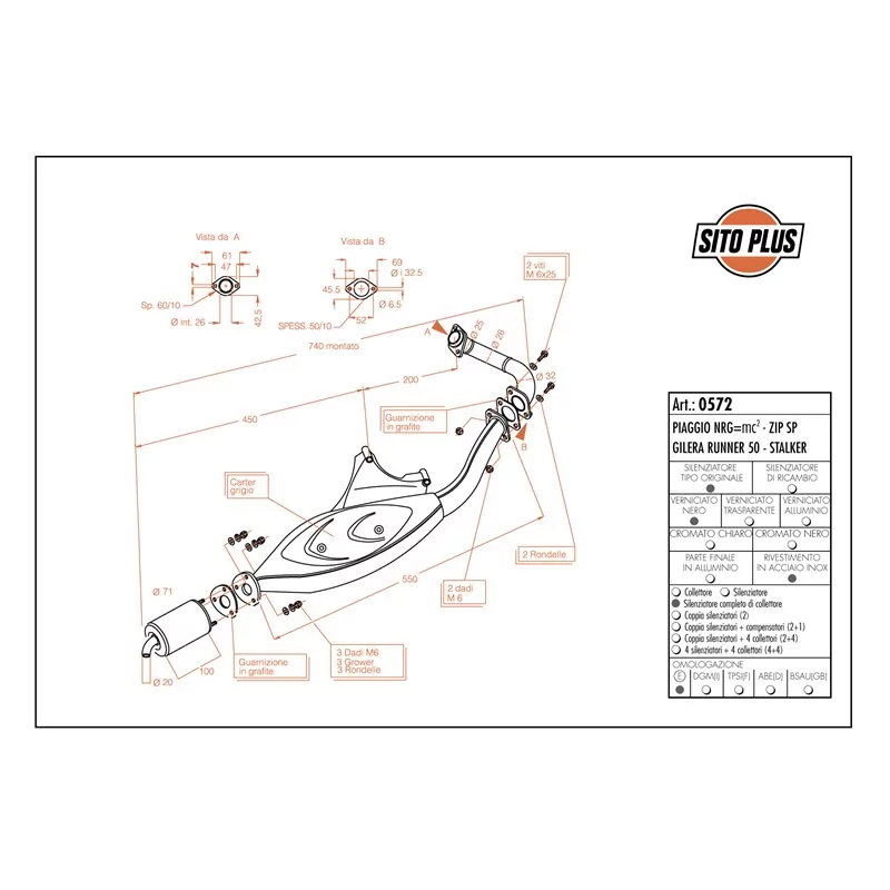 Leovince Gilera RUNNER 50 SITOPLUS Leovince Gilera RUNNER 50 SITOPLUS