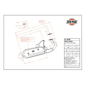 Leovince Aprilia SCARABEO 50 Back disc-brake system SITOPLUS