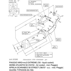 Leovince Derbi ATLANTIS 50 KAT air cooled Piaggio engine SITO