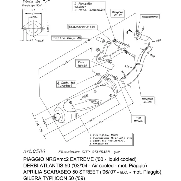 Leovince Piaggio TYPHOON 50 2 stroke SITO