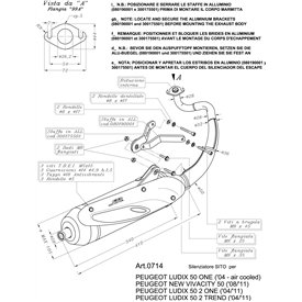 Leovince Peugeot KISBEE SITO