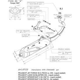 Leovince Peugeot LUDIX BLASTER 50 liquid cooled SITO