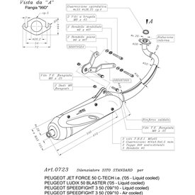 Leovince Peugeot LUDIX BLASTER 50 liquid cooled SITO