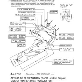 Leovince Aprilia SR 50 R FACTORY Piaggio engine SITO