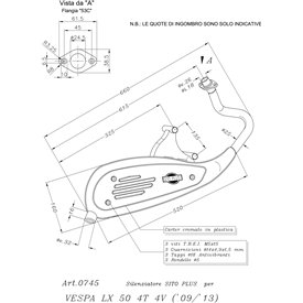 Leovince Vespa LX 50 4T 4 VALVES SITOPLUS