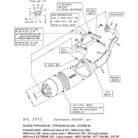 Leovince Piaggio NRG=mc2 rear disk brake TOURING