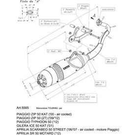 Leovince Piaggio ZIP KAT air cooled TOURING