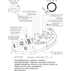 Leovince Keeway FACT 50 Type TABM HAND MADE TT BLACK EDITION