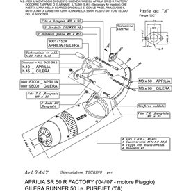 Leovince Aprilia SR 50 R FACTORY Piaggio engine TOURING