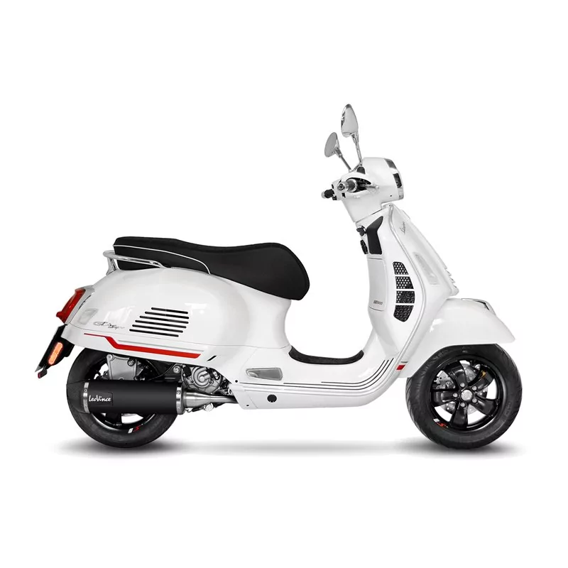 Leovince Vespa GTS 300 HPE/RACING SIXTIES/SUPER/SEI GIORNI/SPORT/TECH/TOURING NERO Leovince Vespa GTS 300 HPE/RACING SIXTIES/SUPER/SEI GIORNI/SPORT/TECH/TOURING NERO