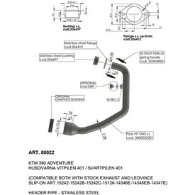Leovince Racing Header Kit Husqvarna VITPILEN 401