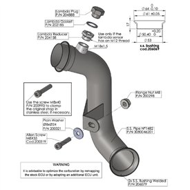Leovince Katalysator-Ersatzrohr CF Moto 800 MT-X