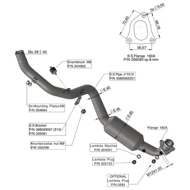 Leovince Racing Header Kit Honda X-ADV