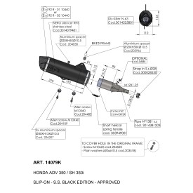 Echappement Leovince Honda ADV 350 2022/2024 14079K