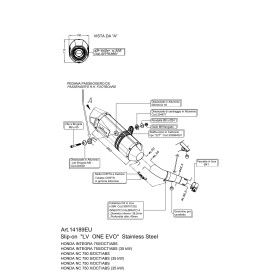 Leovince Honda NC 750 S/X/DCT/ABS LV ONE EVO 14189EU
